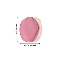 400-Pack Rose Petals Life-Like Flower Confetti Blush Mix Matte Silk Round - Decorative Event Table Scatters 2"