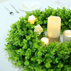 2 Pack 21" Green Artificial Lifelike Eucalyptus Leaf Spring Wreaths