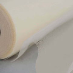 18"x100 Yards Beige Tulle Fabric Bolt, Sheer Fabric Spool Roll For Crafts