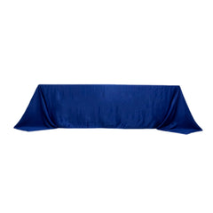 Lamour Satin 90"x156" Rectangle Tablecloth Royal Blue - Luxurious, Soft Seamless Table Cover