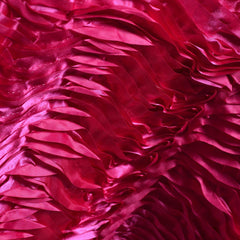 Satin 72"x72" Table Overlay Fuchsia - Crushed 3D Wavy Table Topper