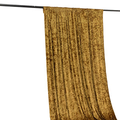 5ftx12ft Gold Premium Smooth Velvet Event Curtain Drapes, Privacy Backdrop Event Panel with Rod Pocket