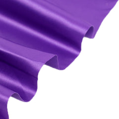 54"x10 Yards Purple Lamour Satin Fabric Bolt, Heavy Matte Satin Fabric By The Yard