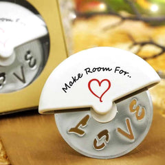 Make Room For Love Stainless Steel Pizza Cutter Party Favor