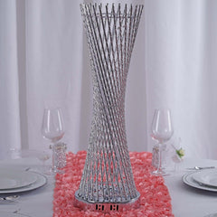 2ft Color Changing LED Spiral Metal Tower Columns LED Lamp, Night Light Wedding Centerpiece