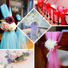 54"x15 Yards Apple Green Glitter Polka Dot Tulle Fabric Bolt