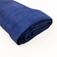 54"x10 Yards Navy Blue Accordion Crinkle Taffeta Fabric Bolt