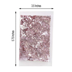 Chunky Glitter Metallic Pink - Nontoxic Confetti Glitter for Fun DIY Projects Kids' Crafts Resin Art & Festival Decor 50g Bag