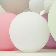 2 Pack 32" Large Balloons Helium or Air Latex Balloons Pastel White