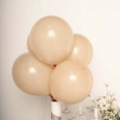 25 Pack 12" Matte Pastel Peach Helium or Air Latex Party Balloons