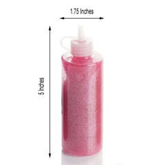 Metallic Glitter Glue Pink - Washable Nontoxic Art Glue for Fun DIY Projects Scrapbooking & Party Decor 4 oz Bottle