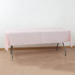 Plastic Table Cover Roll Blush with Slide Cutter - Customizable Disposable Tablecloth Roll 54"x300ft