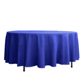 Polyester 108" Round Tablecloth Royal Blue - Wrinkle-Resistant Table Cover