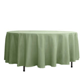 Polyester 108" Round Tablecloth Sage Green - Wrinkle-Resistant Table Cover