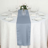 Polyester 12"x108" Table Runner Dusty Blue - Durable & Wrinkle-Resistant Table Decor