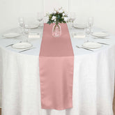 Polyester 12"x108" Table Runner Dusty Rose - Durable & Wrinkle-Resistant Table Decor