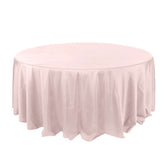 Polyester 132" Round Tablecloth Blush - Seamless Chic Table Cover