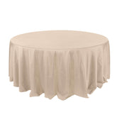 Polyester 132" Round Tablecloth Nude - Seamless Chic Table Cover