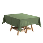 Polyester Square 54"x54" Tablecloth Olive Green - Wrinkle-Resistant & Durable Table Cover