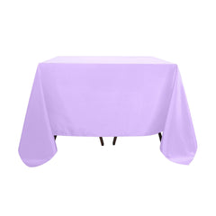 Polyester Square 90"x90" Tablecloth Lavender Lilac - Wrinkle-Resistant & Durable Table Cover