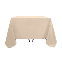 Polyester Square 90"x90" Tablecloth Nude - Wrinkle-Resistant & Durable Table Cover