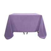 Polyester Square 90"x90" Tablecloth Violet Amethyst - Wrinkle-Resistant & Durable Table Cover
