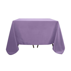 Polyester Square 90"x90" Tablecloth Violet Amethyst - Wrinkle-Resistant & Durable Table Cover