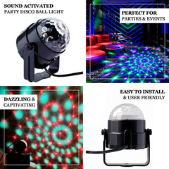 Honeycomb Sound Activated Party Disco Ball RGB Stage Light