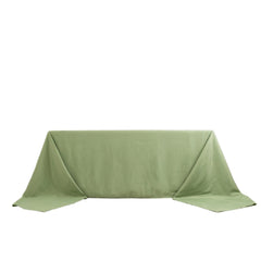 Premium Polyester 90"x156" Rectangle Tablecloth Sage Green - Seamless 220GSM Stain-Resistant Table Cover