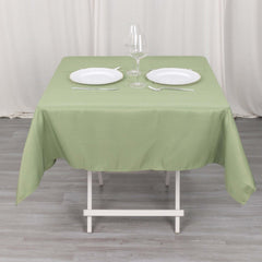 Premium Polyester 54"x54" Square Tablecloth Dusty Sage Green - 220GSM Stain and Wrinkle-Resistant Table Cover