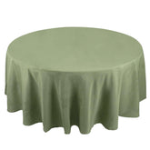 Premium Polyester 108" Round Tablecloth Dusty Sage Green - Wrinkle-Resistant 220GSM Table Cover