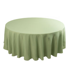 Premium Polyester 108" Round Tablecloth Sage Green - Wrinkle-Resistant 220GSM Table Cover
