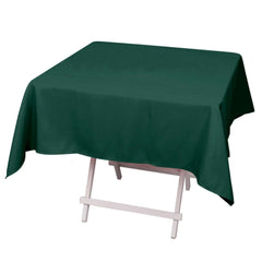 Premium Polyester 54"x54" Square Tablecloth Hunter Emerald Green - 220GSM Stain and Wrinkle-Resistant Table Cover