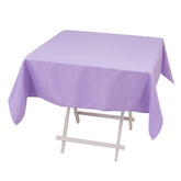 Premium Polyester 54"x54" Square Tablecloth Lavender Lilac - Stain and Wrinkle-Resistant 220GSM Table Cover