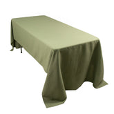 Premium Polyester 60"x126" Rectangle Tablecloth Dusty Sage Green - Stain-Resistant 220GSM Finish Table Cover