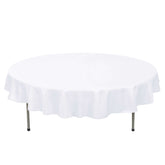 Premium Polyester 70" Round Tablecloth White - Stain and Wrinkle-Resistant 220GSM Table Cover for Weddings & Events