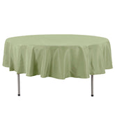 Premium Polyester 90" Round Tablecloth Dusty Sage Green - Stain and Wrinkle-Resistant Design with 220GSM Thickness Table Cover