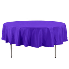 Premium Polyester 90" Round Tablecloth Purple - Stain and Wrinkle-Resistant Design with 220GSM Thickness Table Cover