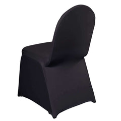 Spandex Chair Cover for Banquet Chairs Black - Stylish Stretch 160GSM Fabric with Slip-On Slipcover for Sophisticated Gatherings