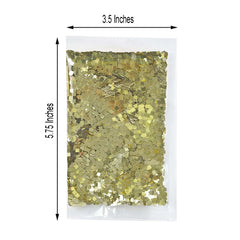 Chunky Glitter Metallic Gold - Nontoxic Confetti Glitter for Fun DIY Projects Kids' Crafts Resin Art & Festival Decor 50g Bag