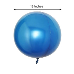 2 Pack 18" Royal Blue Reusable UV Protected Sphere Vinyl Balloons