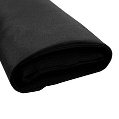 54"x10 Yards Fire Retardant Polyester Black Fabric Bolt, DIY Craft Fabric Roll for Upholstery, Curtains, and Event Decor