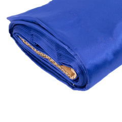 54"x10 Yards Royal Blue Lamour Satin Fabric Bolt, Heavy Matte Satin Fabric By The Yard