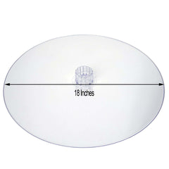Acrylic Round DIY Cake Stand Plate Clear - Customized Tiered Dessert Display Holder for Treats Appetizers & Snacks 18"