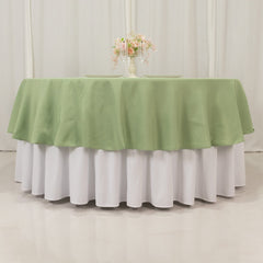 Premium Polyester 90" Round Tablecloth Sage Green - Stain and Wrinkle-Resistant Design with 220GSM Thickness Table Cover