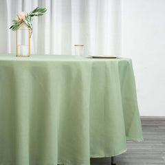 Polyester 108" Round Tablecloth Sage Green - Wrinkle-Resistant Table Cover