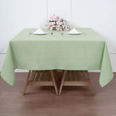 Polyester Square 70"x70" Tablecloth Sage Green - Wrinkle-Resistant & Durable Table Cover