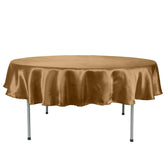 Satin 90" Round Tablecloth Gold - Smooth and Lustrous Table Cover