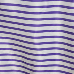 Satin 90"x132" Rectangle Tablecloth White/Purple - Stripe Design with Seamless Smooth Finish Table Cover