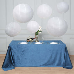 Set of 6 White Hanging Paper Lanterns, Chinese Sky Lanterns, Assorted Sizes - 16", 20", 24"